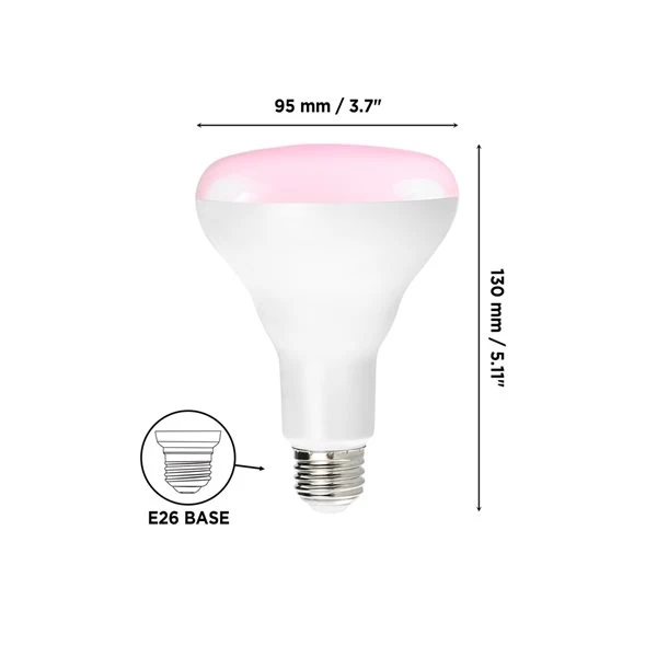 Luminus 9 Watt Equivalent LED BR30 Dimmable Grow Light Bulb (6-Pack) 5 Luminus 9 Watt Equivalent LED BR30 Dimmable Grow Light Bulb (6-Pack) - Image 5