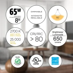 Luminus 65 Watt Equivalent BR30 Dimmable Bulb 2700K Warm White (16-Pack)