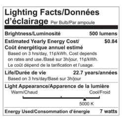 Luminus 50 Watt Equivalent GU10 Dimmable Bulb 5000K Daylight (6-Pack)
