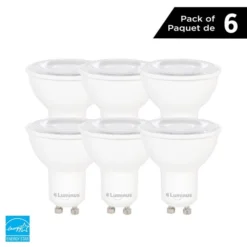 Luminus 50 Watt Equivalent GU10 Dimmable Bulb 3000K Bright White (6-Pack)