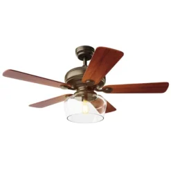 Costway 52-in Brown LED Indoor Ceiling Fan With Handheld Remote Control 7 Costway 52-in Brown LED Indoor Ceiling Fan With Handheld Remote Control -Globe Lite Shop 330960093 AlternateImage4 l