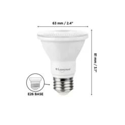 Luminus 50-Watt Equivalent PAR20 Daylight Dimmable LED Light Bulbs (12-pack)