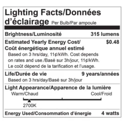 Luminus 40-Watt Equivalent B11 Warm White Dimmable LED Light Bulbs (12-pack) -Globe Lite Shop 330968593 AlternateImage4 l