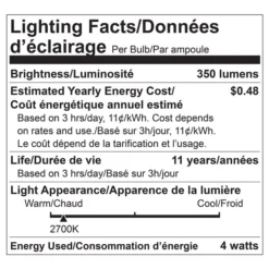 Luminus 25-Watt Equivalent A15 Warm White Dimmable LED Light Bulbs (12-pack)