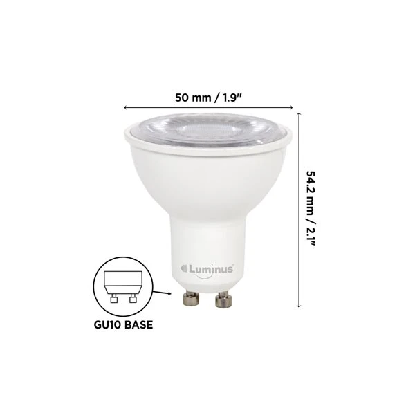 Luminus 35-Watt Equivalent GU10 Bright White Dimmable LED Light Bulbs (12-pack) 3 Luminus 35-Watt Equivalent GU10 Bright White Dimmable LED Light Bulbs (12-pack) - Image 3
