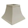 Cloth & Wire 9-in X 10-in Egg Colour Fabric Bell Lamp Shade