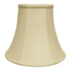 Cloth & Wire 11-in X 14-in Egg Colour Silk Bell Lamp Shade