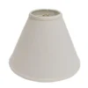 Cloth & Wire 10-in X 13-in Off White Linen Drum Lamp Shade