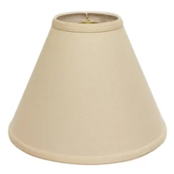 Cloth & Wire 10-in X 13-in Beige Linen Drum Lamp Shade