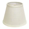 Cloth & Wire 6.5-in X 8-in White Linen Empire Lamp Shade