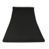 Cloth & Wire 7-in X 8-in Black (with White Lining) Silk Bell Lamp Shade