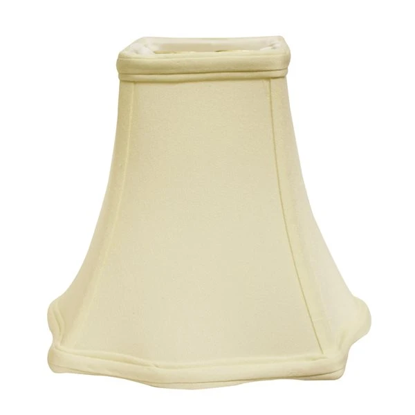 Cloth & Wire 13-in X 18-in Egg Colour Fabric Square Lamp Shade 1 Cloth & Wire 13-in X 18-in Egg Colour Fabric Square Lamp Shade