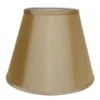 Cloth & Wire 12-in X 16-in Tan Fabric Empire Lamp Shade