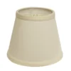 Cloth & Wire 7.5-in X 10-in Fabric Empire Lamp Shade In Egg Colour With Bulb Clip