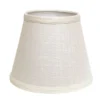 Cloth & Wire 8-in X 12-in Linen Empire Lamp Shade With Washer Fitter In White