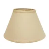 Cloth & Wire 8-in X 12-in Beige Linen Empire Lamp Shade
