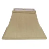 Cloth & Wire 8-in X 8-in Tan Fabric Bell Lamp Shade