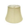 Cloth & Wire 10-in X 14-in Antique White Silk Bell Lamp Shade