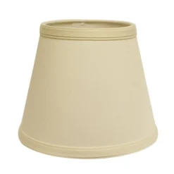 Cloth & Wire 8-in X 12-in Fabric Empire Lamp Shade With Washer Fitter - Egg Colour