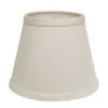 Cloth & Wire 8-in X 12-in White Fabric Empire Lamp Shade With Uno Fitter