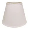 Cloth & Wire 13-in X 18-in White Fabric Empire Lamp Shade With Washer Fitter