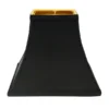 Cloth & Wire 9-in X 10-in Black (with Gold Lining) Silk Bell Lamp Shade