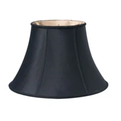 Cloth & Wire 9.75-in X 11-in Black (with Bronze Lining) Silk Drum Lamp Shade
