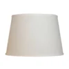 Cloth & Wire 11.5-in X 18-in White Linen Empire Lamp Shade