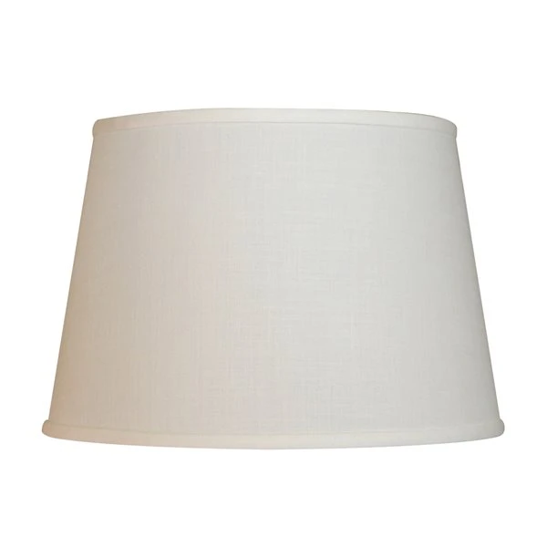 Cloth & Wire 11.5-in X 18-in White Linen Empire Lamp Shade 1 Cloth & Wire 11.5-in X 18-in White Linen Empire Lamp Shade