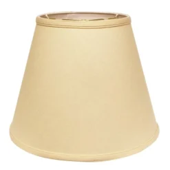 Cloth & Wire 12-in X 16-in Beige Linen Empire Lamp Shade
