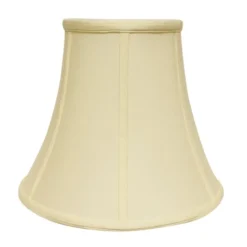 Cloth & Wire 13-in X 18-in Egg Colour Fabric Bell Lamp Shade