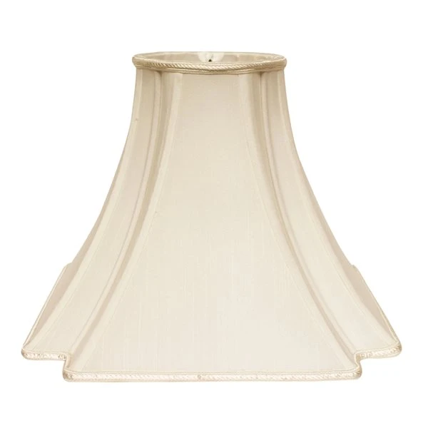 Cloth & Wire 12-in X 18-in Egg Silk Square Lamp Shade 1 Cloth & Wire 12-in X 18-in Egg Silk Square Lamp Shade