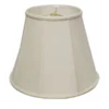 Cloth & Wire 14-in X 20-in White Silk Empire Lamp Shade