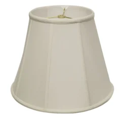 Cloth & Wire 14-in X 20-in White Silk Empire Lamp Shade