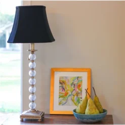 Cloth & Wire 10-in X 12-in Black (with Bronze Lining) Fabric Bell Lamp Shade