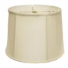 Cloth & Wire 10-in X 15-in Egg Silk Drum Lamp Shade