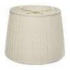 Cloth & Wire 12-in X 18-in White Linen Empire Lamp Shade