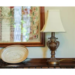 Cloth & Wire 6.75-in X 8-in Egg Silk Square Lamp Shade