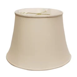 Cloth & Wire 12.5-in X 18-in Champagne Silk Bell Lamp Shade