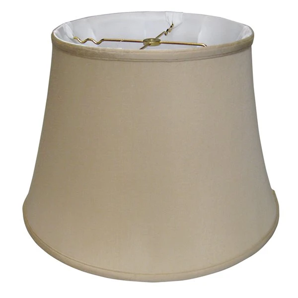 Cloth & Wire 13.5-in X 20-in Latte Silk Bell Lamp Shade 1 Cloth & Wire 13.5-in X 20-in Latte Silk Bell Lamp Shade
