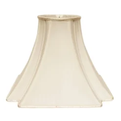 Cloth & Wire 10-in X 14-in Egg Silk Square Lamp Shade