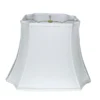 Cloth & Wire 8.5-in X 8-in Snow Silk Rectangle Lamp Shade