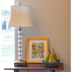 Cloth & Wire 12-in X 16-in Egg Silk Drum Lamp Shade