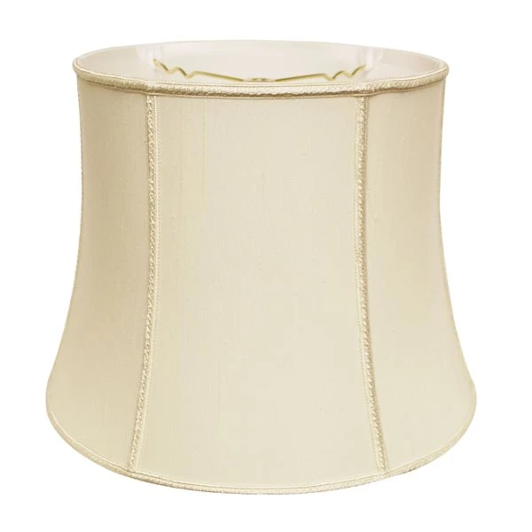 Cloth & Wire 12-in X 16-in Egg Silk Drum Lamp Shade 2 Cloth & Wire 12-in X 16-in Egg Silk Drum Lamp Shade - Image 2