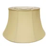 Cloth & Wire 11-in X 19-in Tan Linen Drum Lamp Shade