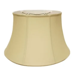 Cloth & Wire 11-in X 19-in Tan Linen Drum Lamp Shade