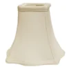 Cloth & Wire 8-in X 10-in White Silk Square Lamp Shade