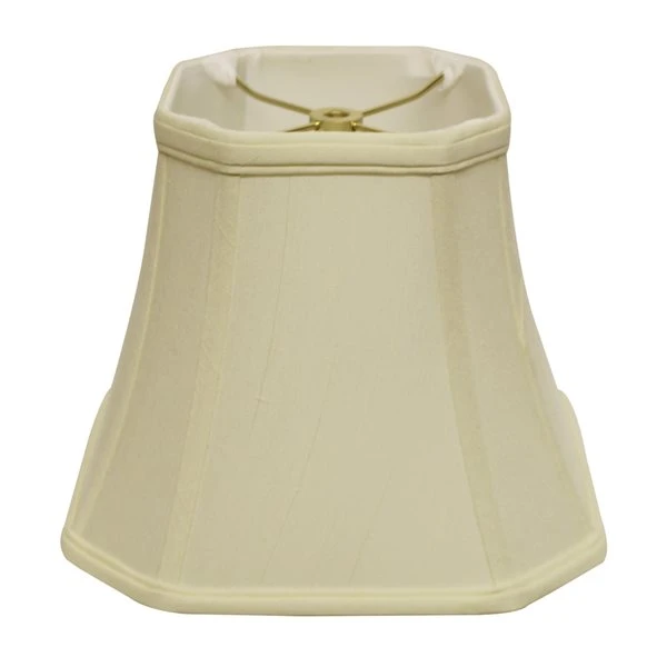 Cloth & Wire 8-in X 10-in Egg Silk Bell Lamp Shade 1 Cloth & Wire 8-in X 10-in Egg Silk Bell Lamp Shade