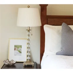 Cloth & Wire 11-in X 16-in White Linen Empire Lamp Shade