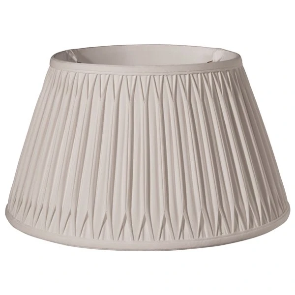 Cloth & Wire 11-in X 19-in Cream Silk Drum Lamp Shade 1 Cloth & Wire 11-in X 19-in Cream Silk Drum Lamp Shade